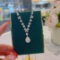 14k Gold 2.01 Ctw Natural H Diamond Necklace
