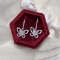 14k Gold 0.66 Ct Natural H Diamond Earrings