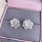 14k Gold 0.70 Ct Natural H Diamond Earrings
