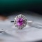 14k Gold 1.50 Ctw Natural Sapphire & Diamond Ring