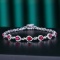 14k Gold 1.65 Ctw Natural Ruby & Diamond Bracelet