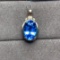 14k Gold 10.00 Ctw Natural Topaz & Diamond Pendant