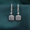 14k Gold 0.66 Ctw Natural H Diamond Earrings