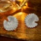 14k Gold 1.22 Ct Natural H Diamond Earrings