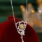 14k Gold 0.65 Ctw Natural Yellow Diamond & Diamond Necklace