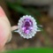 14k Gold 1.96 Ctw Natural Sapphire & Diamond Ring/pendant