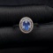 14k Gold 1.25 Ct Natural Sapphire & Diamond Ring/pendant