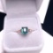 14k Gold 2.50 Ct Natural Tourmaline & Diamond Ring