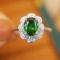 14k Gold 1.60 Ctw Natural Sapphire & Diamond Ring