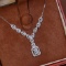 14k Gold 1.15 Ct Natural H Diamond Necklace