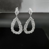 14k Gold 1.76 Ct Natural H Diamond Earrings