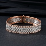 14k Gold 5.25 Ct Natural H Diamond Bracelet