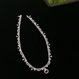 14k Gold 3.84 Ctw Natural H Diamond Necklace