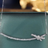 14k Gold 0.5 Ct Natural H Diamond Necklace