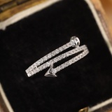 14k Gold 0.32 Ct Natural H Diamond Ring