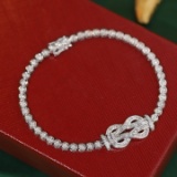 14k Gold 1 Ct Natural H Diamond Bracelet