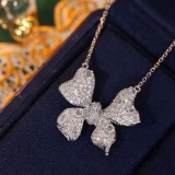14k Gold 0.8 Ct Natural H Diamond Necklace