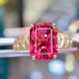 14k Gold 4.08 Ct Natural Tourmaline Ring