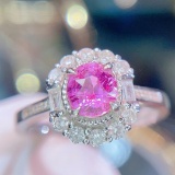 14k Gold 0.88 Ct Natural Sapphire & Diamond Ring