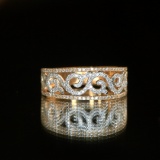 14k Gold 0.38 Ct Natural H Diamond Ring