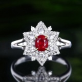 14k Gold 0.94 Ctw Natural Ruby & Diamond Ring/pendant