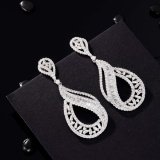 14k Gold 2.70 Ctw Natural H Diamond Earrings