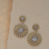 14k Gold 1.20 Ct Natural H Diamond Earrings