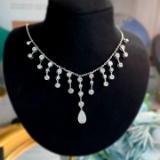 14k Gold 2.05 Ct Natural H Diamond Necklace