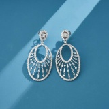 14k Gold 2.23 Ctw Natural H Diamond Earrings