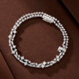 14k Gold 3.54 Ct Natural H Diamond Bracelet