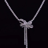 14k Gold 1.75 Ct Natural H Diamond Necklace