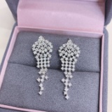 14k Gold 2.20 Ct Natural H Diamond Earrings