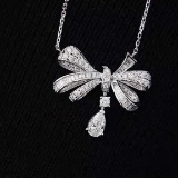 14k Gold 0.91 Ctw Natural D Diamond Necklace
