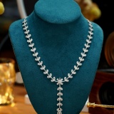 14k Gold 4.60 Ct Natural H Diamond Necklace