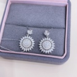 14k Gold 1.60 Ct Natural H Diamond Earrings