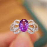 14k Gold 1.79 Ctw Natural Sapphire & Diamond Ring