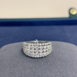 14k Gold 1.30 Ct Natural H Diamond Ring