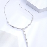 14k Gold 1.12 Ct Natural H Diamond Necklace