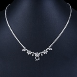 14k Gold 1.10 Ct Natural H Diamond Necklace