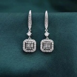 14k Gold 0.66 Ctw Natural H Diamond Earrings