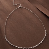 14k Gold 1.12 Ct Natural H Diamond Necklace