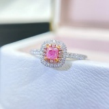 14k Gold 0.44 Ctw Natural Pink Diamond & Diamond Ring