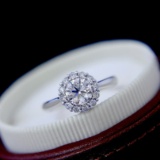 14k Gold 1.01 Ct Natural G Diamond Ring