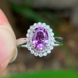 14k Gold 1.96 Ctw Natural Sapphire & Diamond Ring/pendant