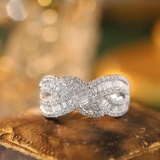 14k Gold 0.8 Ct Natural H Diamond Ring