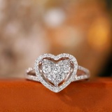 14k Gold 0.75 Ct Natural H Diamond Ring