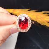 14k Gold 4.30 Ct Natural Tourmaline & Diamond Ring