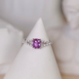 14k Gold 1.20 Ctw Natural Sapphire & Diamond Ring