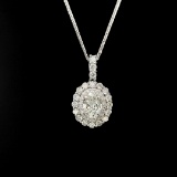 14k Gold 0.3 Ct Natural G Diamond Necklace