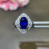 14k Gold 2.56 Ctw Natural Sapphire & Diamond Ring